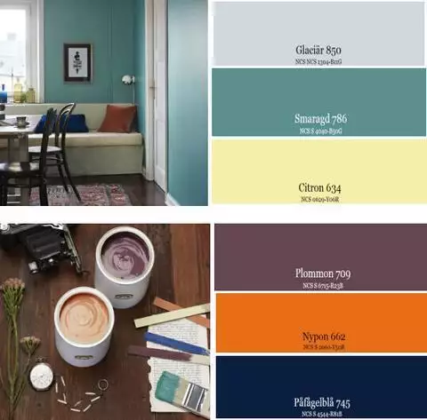 必看!6种油漆色彩搭配,打造超有格调生活空间(图3) 格调生活空间色彩选择_餐厅墙面装饰画_油漆色彩搭配方案