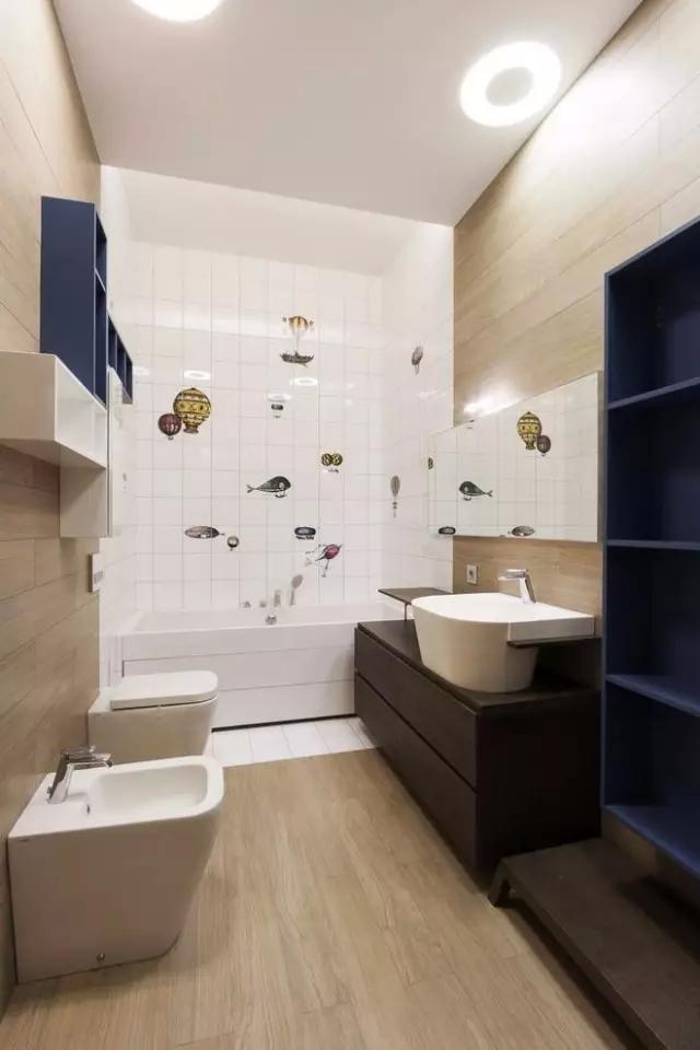 卫生间的40种装修方案,总有一种合你心意!(图12) 小卫生间浴缸设计_卫生间装修效果图_卫生间墩布池装修效果