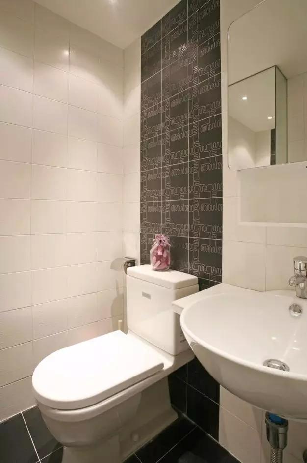 卫生间的40种装修方案,总有一种合你心意!(图41) 小卫生间浴缸设计_卫生间墩布池装修效果_卫生间装修效果图