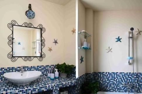 老公突发奇想,把新家卫生间装修成“游泳池”,邻居参观争相模仿(图9) 卫生间墩布池装修效果_游泳池主题卫生间装修_家装创意设计