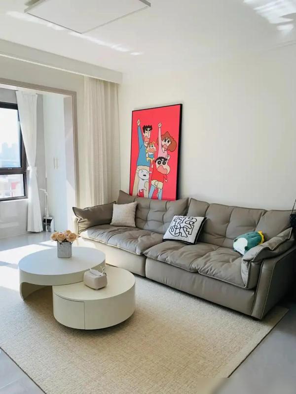 湖南一夫妻的新家火了,全屋不吊顶,不走石膏线,越看越好看(图4) 大白顶无主灯设计_湖南小户型装修_100平房子装修设计图