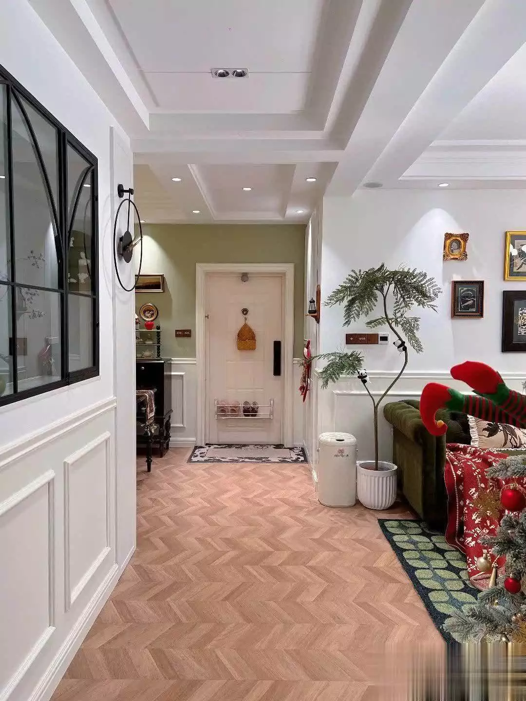 安徽太太的家,因装修得太好而意外走红,还赠送80㎡大花园!(图7) 一楼带花园设计_简约美式风格装修_美式地板装修风格