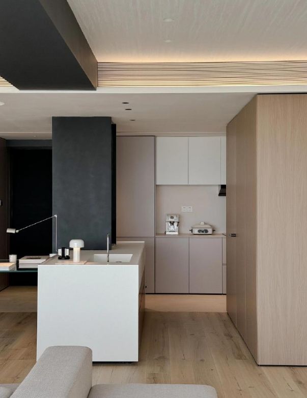 精英的理想居所,安信地板以极简美学塑造高端住宅(图2) 安信柚木地板铺设方式_美式地板装修风格_极简美学住宅设计