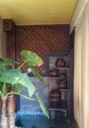 老公心血来潮在阳台上砌了一个鱼池子,砌好后发到业主群传开了(图6) 鱼池防水施工方法_阳台鱼池建造过程_阳台鱼池装修效果图