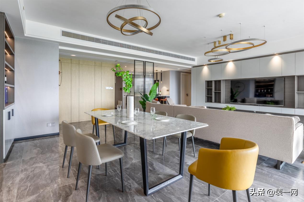 武汉山水人家现代风别墅装修,180°全景落地窗打造湖景豪宅(图6) 别墅装修设计_现代风别墅装修实景案例_武汉山水人家装饰