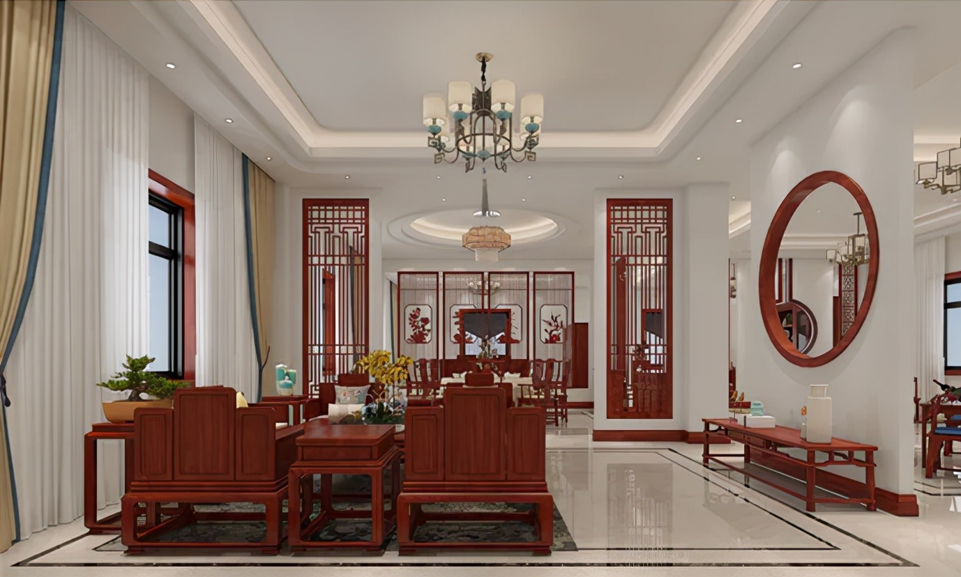 湖北夫妻晒出315㎡别墅,全屋中式风,这才算得上惊艳(图2) 湖北中式别墅装修案例_中式风格别墅设计分享_别墅装修设计