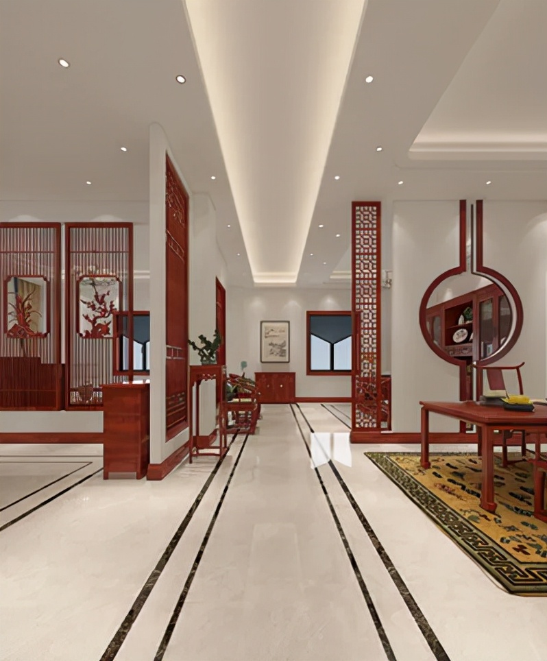 湖北夫妻晒出315㎡别墅,全屋中式风,这才算得上惊艳(图5) 别墅装修设计_湖北中式别墅装修案例_中式风格别墅设计分享