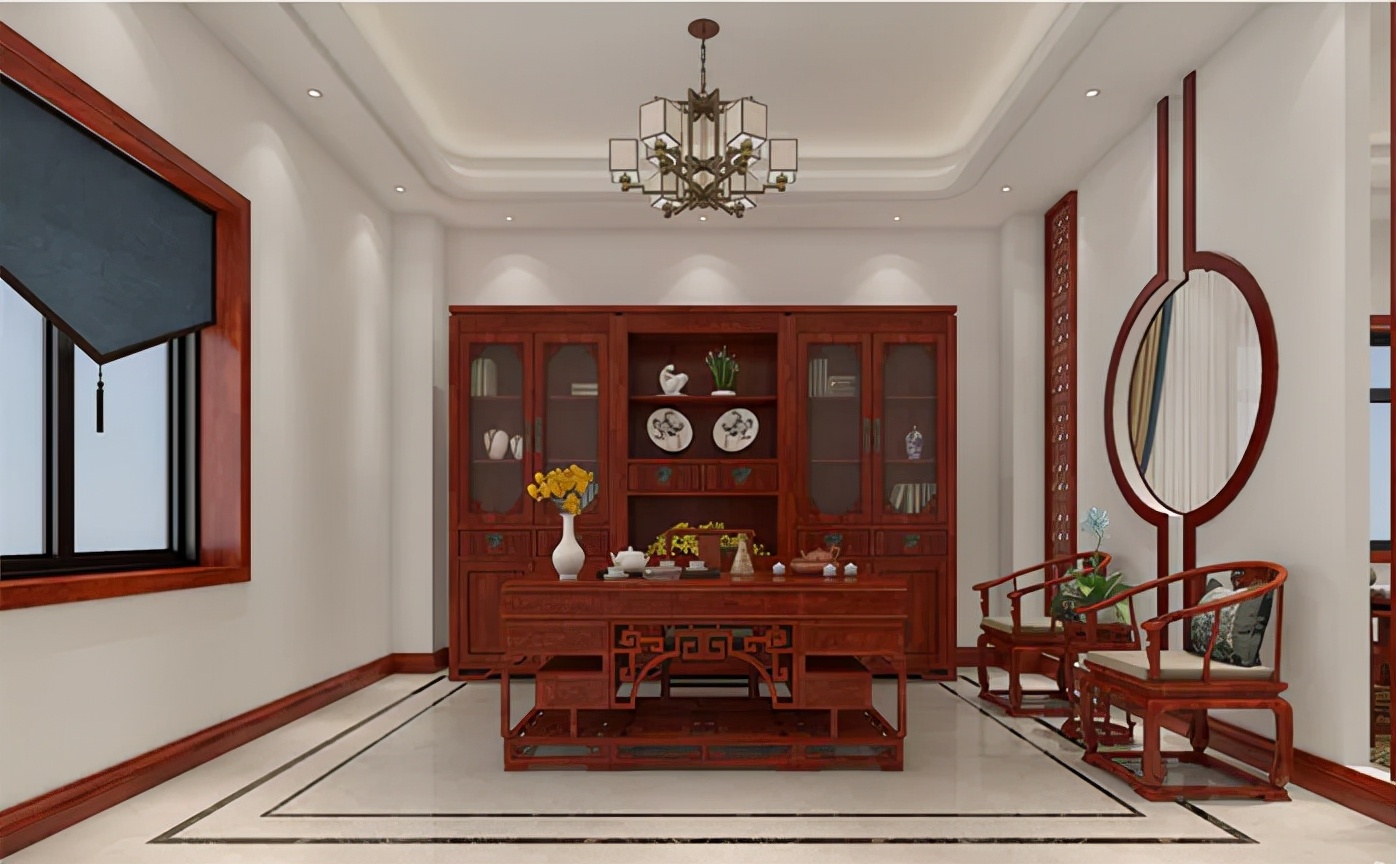 湖北夫妻晒出315㎡别墅,全屋中式风,这才算得上惊艳(图7) 中式风格别墅设计分享_湖北中式别墅装修案例_别墅装修设计