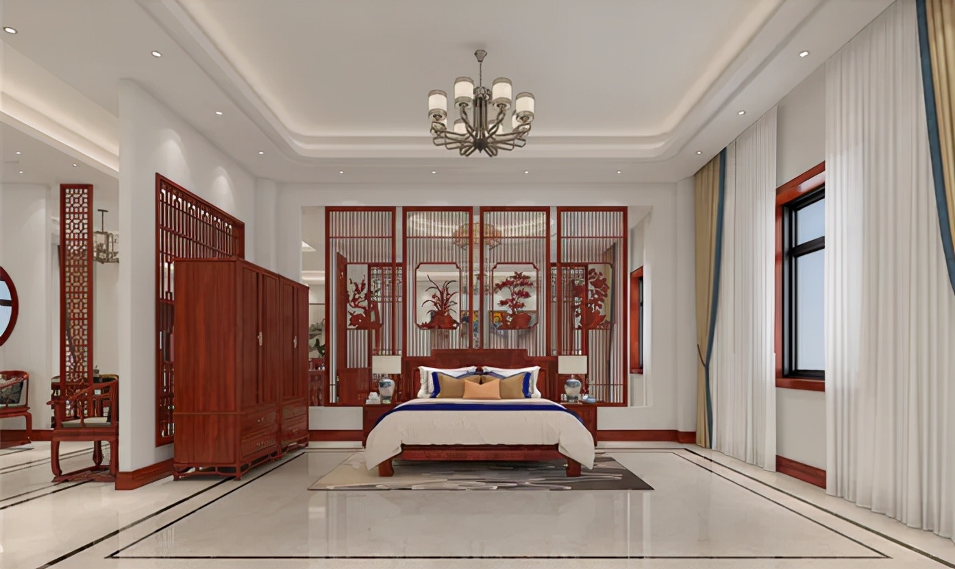 湖北夫妻晒出315㎡别墅,全屋中式风,这才算得上惊艳(图8) 湖北中式别墅装修案例_中式风格别墅设计分享_别墅装修设计