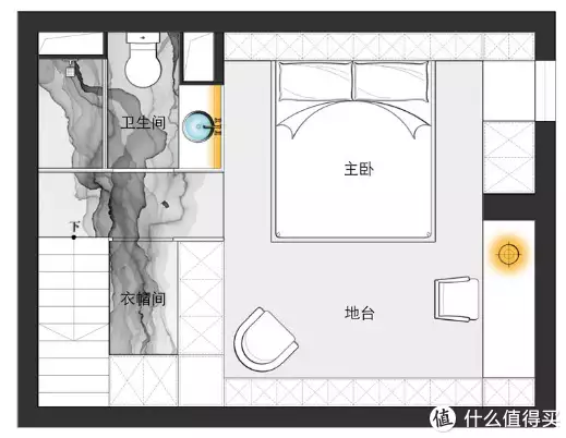 70㎡,一个人住!全屋毛坯水泥风,动静分离设计太实用(图2) 水泥风装修案例_毛坯水泥风格_极简工业风家居设计