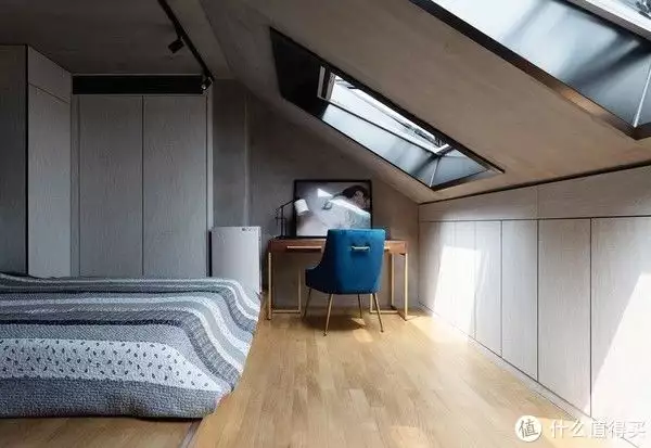 70㎡,一个人住!全屋毛坯水泥风,动静分离设计太实用(图15) 极简工业风家居设计_水泥风装修案例_毛坯水泥风格