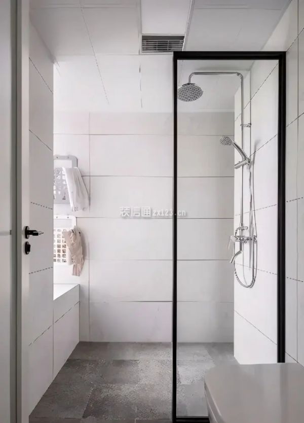 毛坯房卫生间最省钱简装攻略,卫生间怎么装修最省钱(图3) 卫生间淋浴区