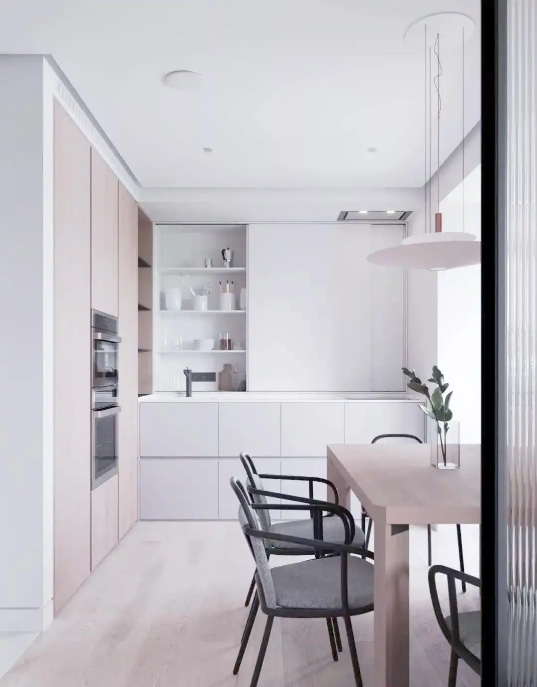 一居室小公寓装修效果图_50平米小户型单身公寓设计_简约风格小户型空间布局