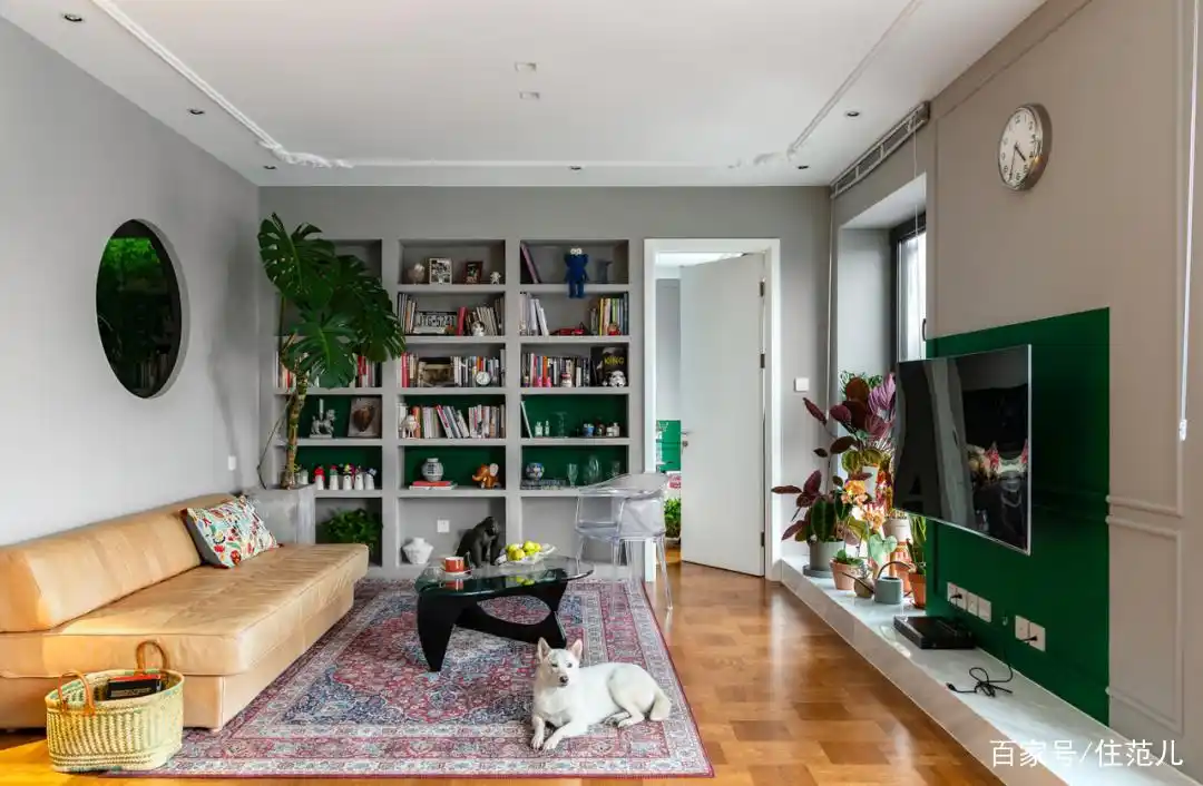 大红大绿80㎡,竟然搭出最高级的北欧风!(图18) 精品小户型欧式装修_全屋开放式厨房餐厅设计_82平米小户型改造