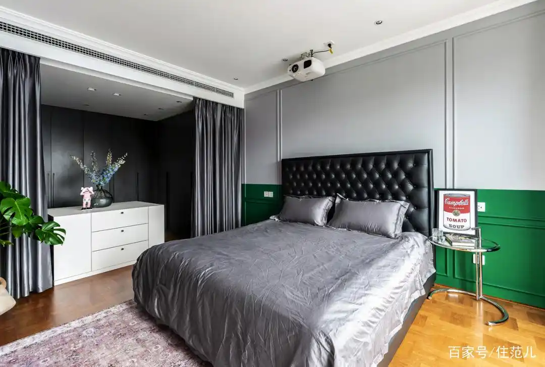 大红大绿80㎡,竟然搭出最高级的北欧风!(图24) 全屋开放式厨房餐厅设计_精品小户型欧式装修_82平米小户型改造