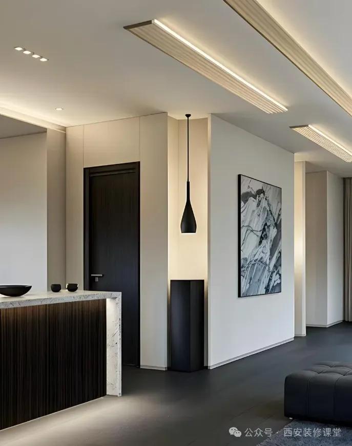 被年轻人的“墙角设计”折服了!打开思路后,高级感直接翻了一倍(图17) 墙面夹角小平台_墙面装饰留白_转角墙体设计