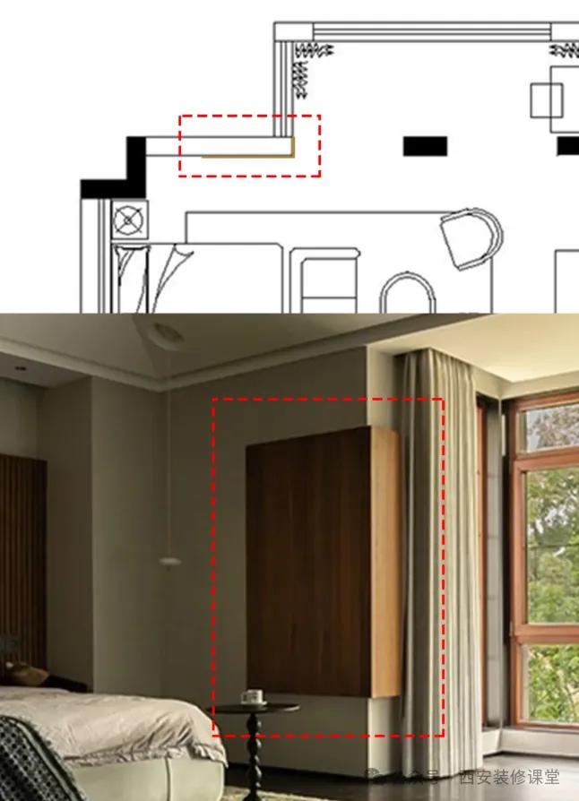 被年轻人的“墙角设计”折服了!打开思路后,高级感直接翻了一倍(图19) 墙面装饰留白_墙面夹角小平台_转角墙体设计