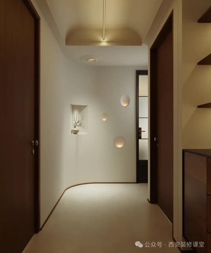 被年轻人的“墙角设计”折服了!打开思路后,高级感直接翻了一倍(图7) 墙面夹角小平台_转角墙体设计_墙面装饰留白