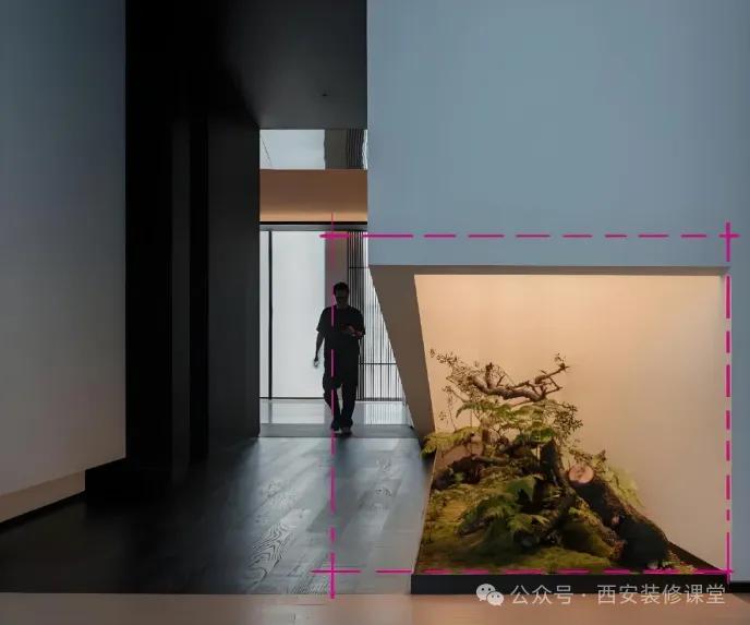 被年轻人的“墙角设计”折服了!打开思路后,高级感直接翻了一倍(图8) 墙面夹角小平台_墙面装饰留白_转角墙体设计