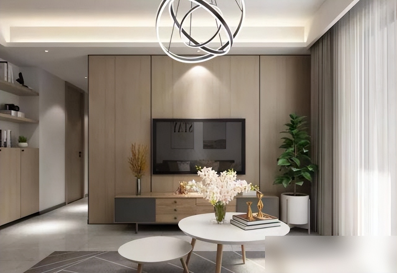 你家新房还大面积留白?太单调了,可以木饰面上墙,太有高级感了(图3) 墙面装饰留白_木饰面优势_木饰面上墙方案