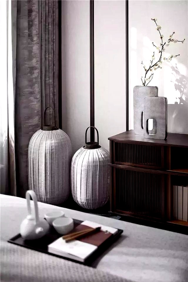 专业控这样的新中式留白,实在太美了(图3) 90后装修留白省钱技巧_新中式客厅留白设计_墙面装饰留白