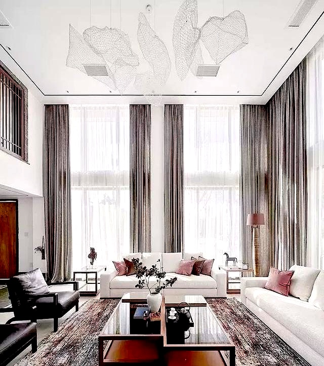 专业控这样的新中式留白,实在太美了(图8) 新中式客厅留白设计_墙面装饰留白_90后装修留白省钱技巧