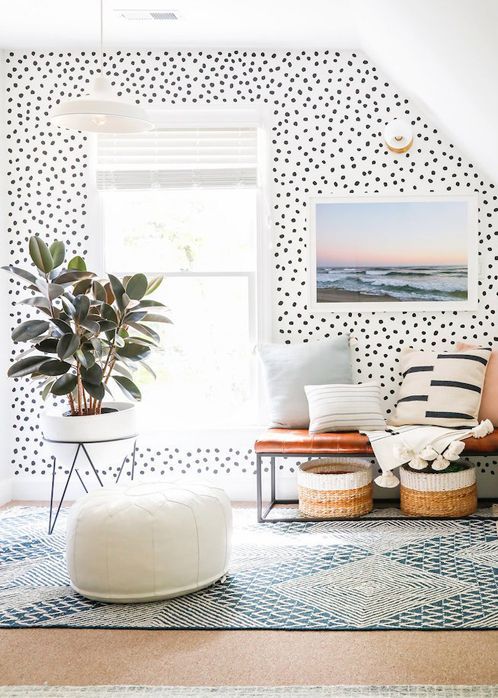 看惯了大白墙,有人家用苔藓装背景墙,生机勃勃还能净化室内空气(图17) 墙面装饰方法大全_墙面装饰留白_装饰合肥墙面创意