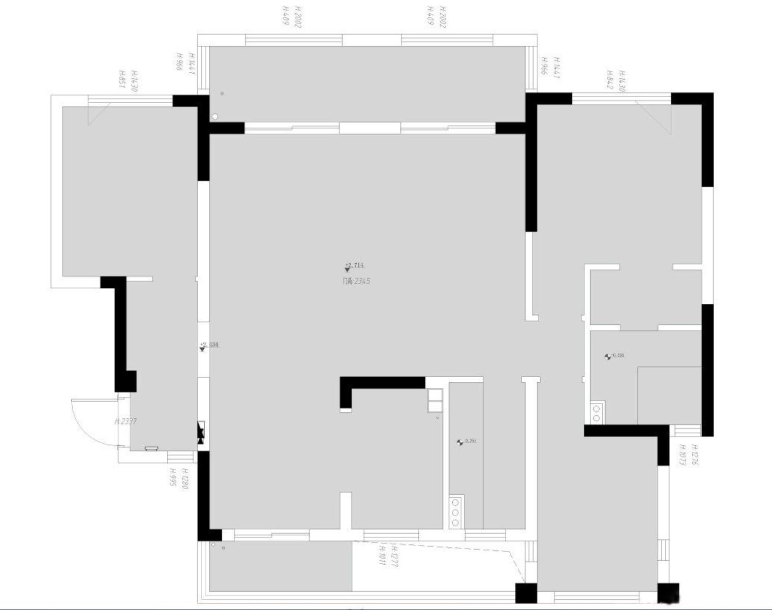 全房铺地砖，墙面刷大白，就是这么的简单，家人却非常满意