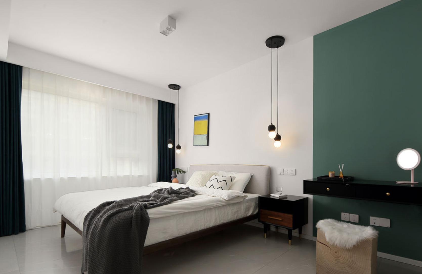 全房铺地砖,墙面刷大白,就是这么的简单,家人却非常满意(图11) 墙面装饰留白_年轻夫妇实用温馨装修设计_全房铺地砖墙面刷大白装修案例