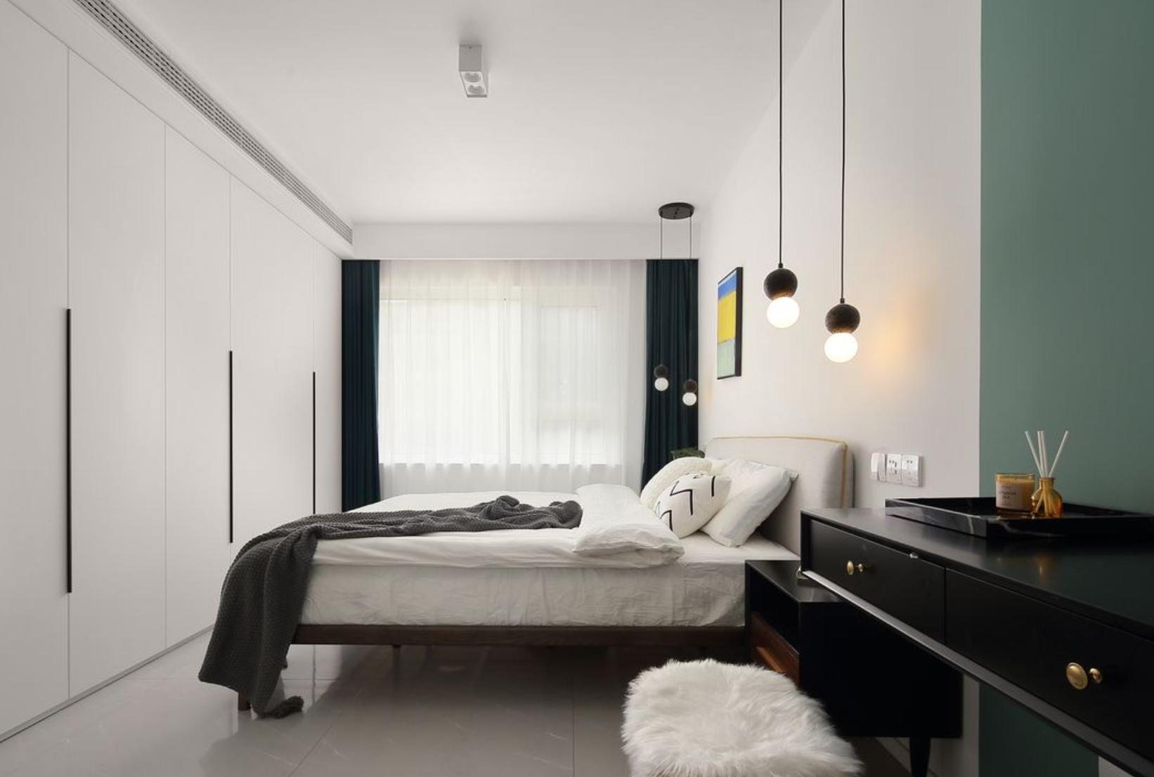 全房铺地砖,墙面刷大白,就是这么的简单,家人却非常满意(图12) 年轻夫妇实用温馨装修设计_全房铺地砖墙面刷大白装修案例_墙面装饰留白