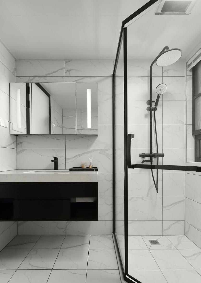 全房铺地砖,墙面刷大白,就是这么的简单,家人却非常满意(图14) 全房铺地砖墙面刷大白装修案例_墙面装饰留白_年轻夫妇实用温馨装修设计