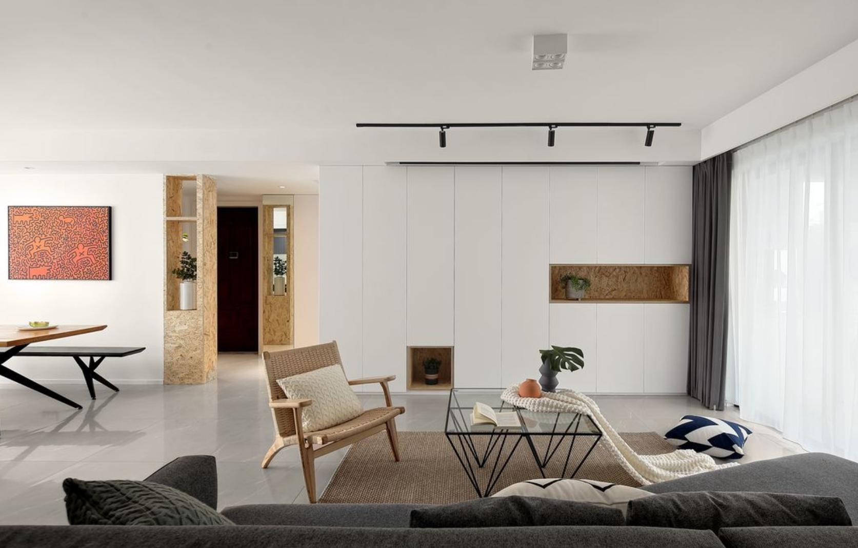 全房铺地砖,墙面刷大白,就是这么的简单,家人却非常满意(图9) 全房铺地砖墙面刷大白装修案例_年轻夫妇实用温馨装修设计_墙面装饰留白