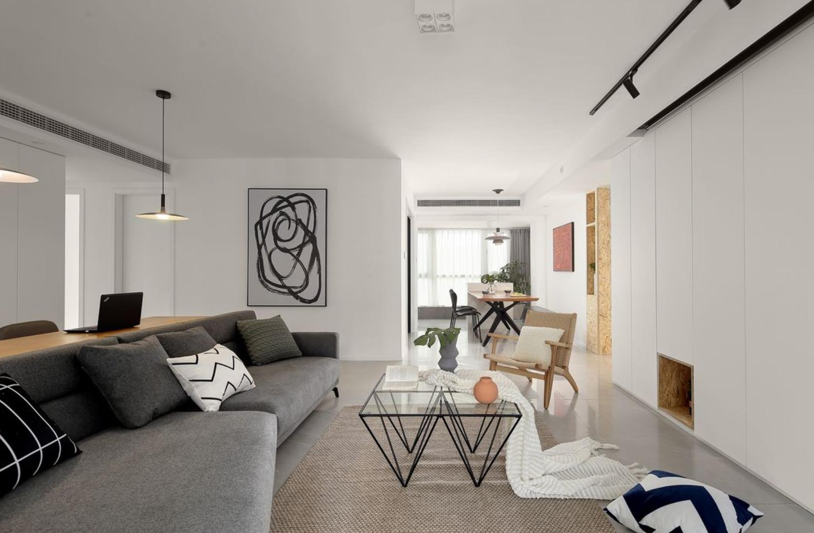 全房铺地砖,墙面刷大白,就是这么的简单,家人却非常满意(图10) 全房铺地砖墙面刷大白装修案例_墙面装饰留白_年轻夫妇实用温馨装修设计