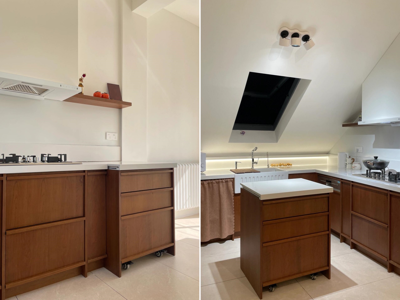 晒晒网友家厨房的“9个实用设计”,真是脑洞大开,效果太绝了!(图24) 烘焙店吧台装饰图片_304不锈钢台面厨房_厨房设计不合理