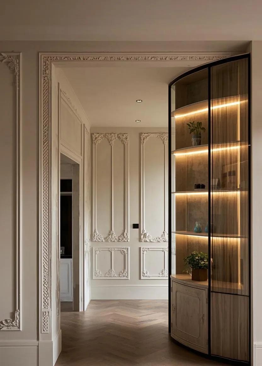 2025年必火的电视背景墙设计:5大趋势打造客厅颜值天花板(图4) 客厅视觉焦点装修_生态木墙面效果图_电视背景墙设计