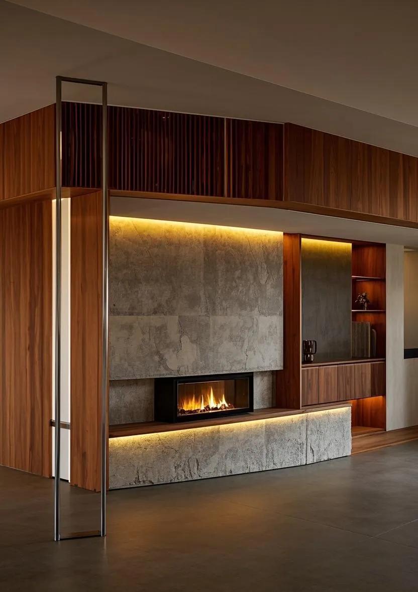 2025年必火的电视背景墙设计:5大趋势打造客厅颜值天花板(图6) 电视背景墙设计_生态木墙面效果图_客厅视觉焦点装修