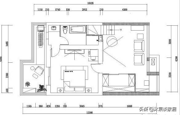 夫妻二人真厉害,跃式装成轻奢风,满满的奢华感,高端大气上档次(图2) 现代轻奢复式装修设计_生态木墙面效果图_轻奢风格跃式住宅案例