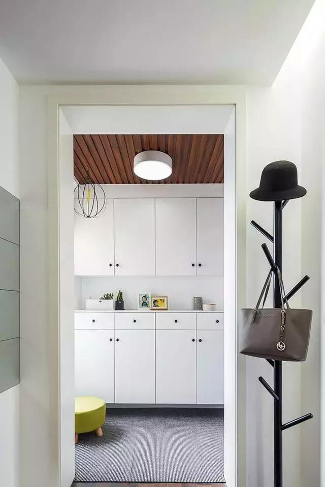 77㎡简约北欧风两居,自然舒适的时尚之家!(图10) 生态木墙面效果图_北欧风格装修_简约北欧小户型设计