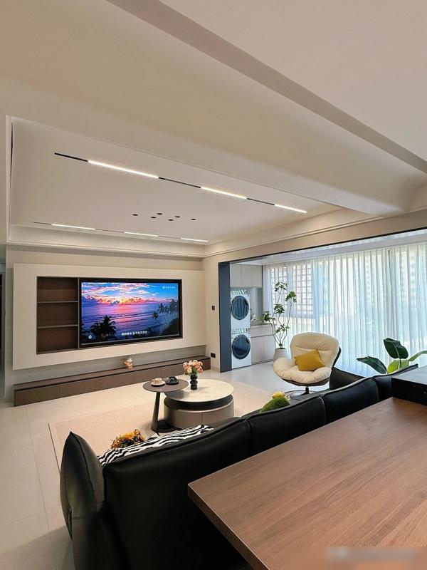 江西一女子的家火了,光一个电视背景墙就让无数人效仿,太实用了(图14) 自装省钱攻略_装修效果图大全2025图片电视墙_大横厅设计技巧