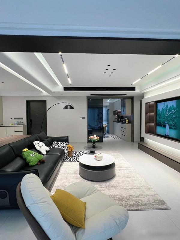 江西一女子的家火了,光一个电视背景墙就让无数人效仿,太实用了(图9) 自装省钱攻略_装修效果图大全2025图片电视墙_大横厅设计技巧