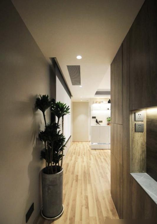 他把电视墙设在过道,完工后堪比“多间房”,全屋挑不出半点毛病(图10) 72㎡小窝改造_装修效果图大全2025图片电视墙_玄关吧台设计