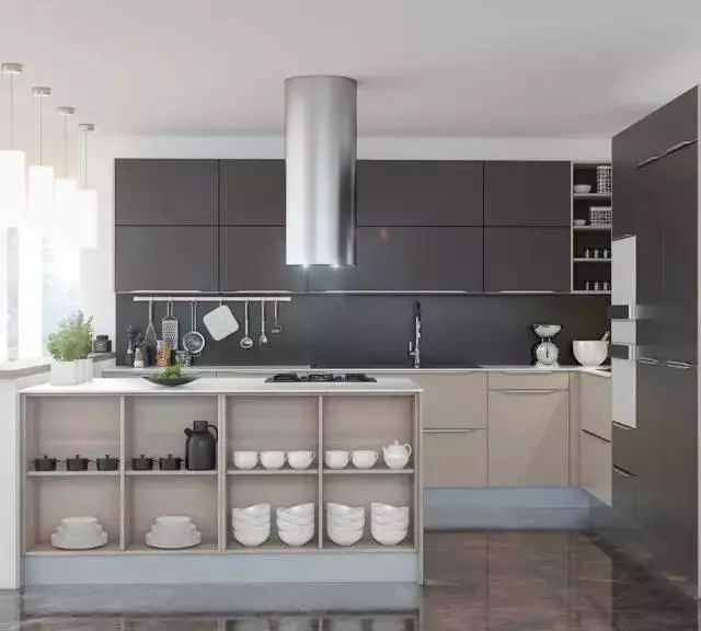 这28款经典的厨房橱柜设计,来了解一下(图15) 白色橱柜搭配创意瓷砖_高颜值原木色橱柜_厨房间橱柜图片2025