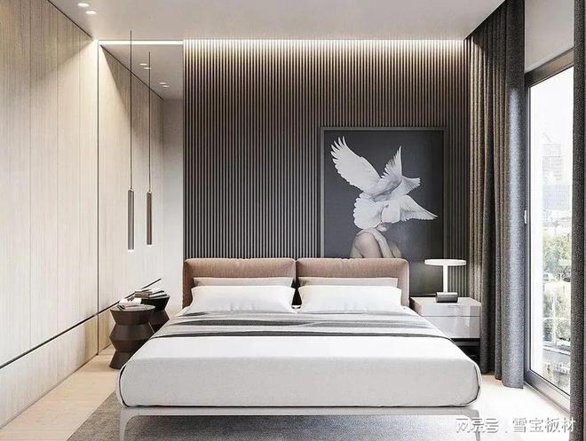 全屋定制大衣柜,大大提升卧室幸福感(图13) 打造暖意融融的卧室_卧室柜子装修_卧室一体化设计