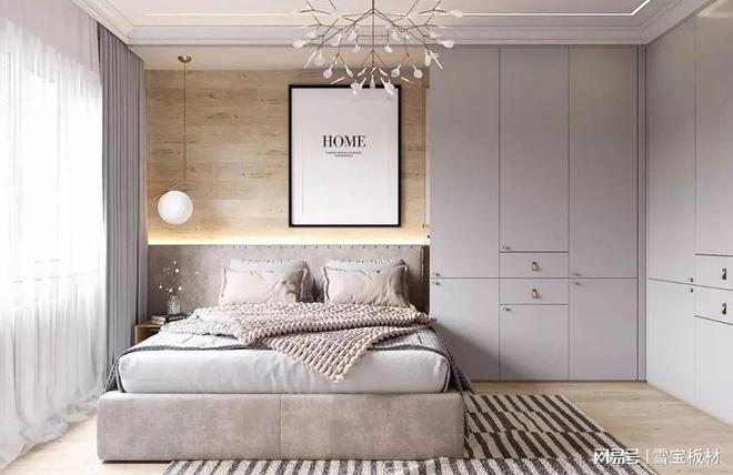 全屋定制大衣柜,大大提升卧室幸福感(图7) 打造暖意融融的卧室_卧室柜子装修_卧室一体化设计