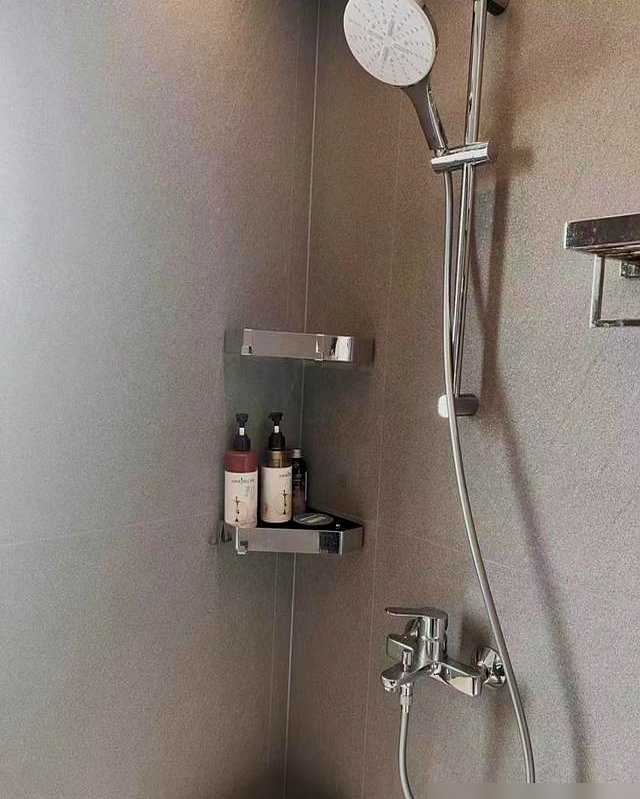 体验过才知有多爽,这6个高赞的卫生间设计,让你家务活少一半(图13) 壁挂马桶_装修浴室效果图_下沉式淋浴区