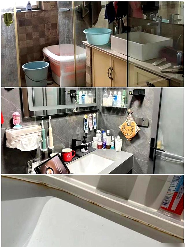 体验过才知有多爽,这6个高赞的卫生间设计,让你家务活少一半(图15) 下沉式淋浴区_壁挂马桶_装修浴室效果图