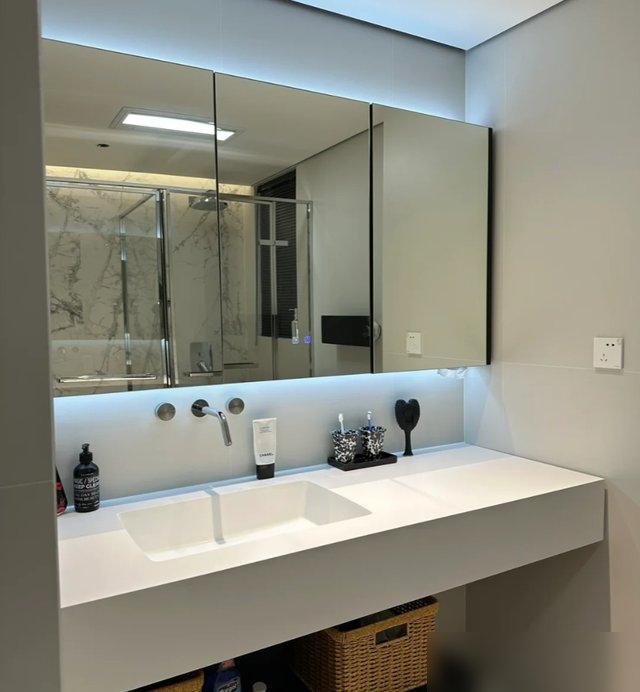 再装修,我一定要把这8个卫生间设计抄回家,少一个都不行(图30) 装修浴室效果图_卫生间双卫改造_悬空卫浴清洁神器