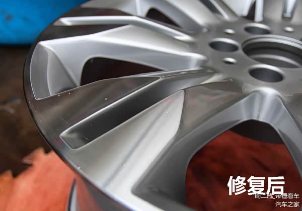 轮毂翻新靠谱吗?揭露轮毂翻新全过程!(图21) 轮毂修复过程_轮毂翻新车灯翻新_什么损坏可以修复轮毂