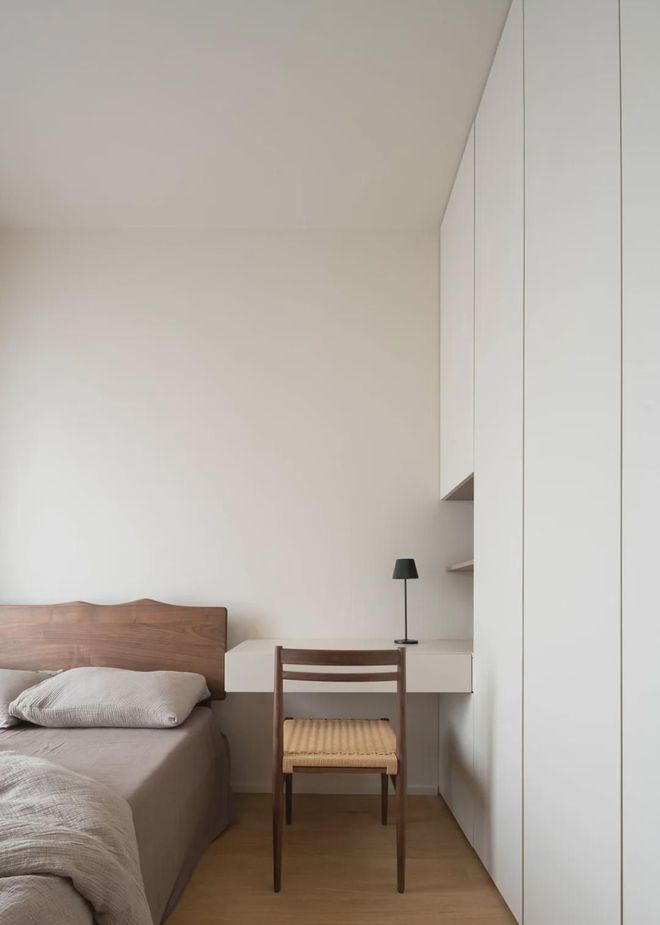 85平精装改温馨自然质感三室两卫,这个家美观不留卫生死角(图18) 客厅餐厅厨房硬装改动_85平方三室一厅户型图_深圳85平精装房改造