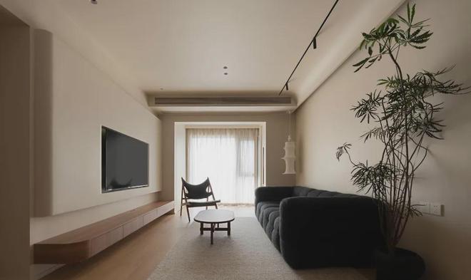 85平精装改温馨自然质感三室两卫,这个家美观不留卫生死角(图6) 深圳85平精装房改造_客厅餐厅厨房硬装改动_85平方三室一厅户型图